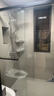 心海伽蓝（SHKL）下沉式淋浴房玻璃隔断一字型无下轨无障碍浴室卫生间干湿分离1p 【哑黑】宽1.5-1.59m/2m高 实拍图