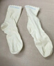 全棉时代儿童袜子3双婴儿棉袜宝宝新生儿地板袜男女童中长筒袜春夏秋冬 【中筒】浅蓝+白色+杏黄 3双 5-8岁 （17cm） 实拍图
