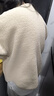 优衣库女装男装仿羊羔绒摇粒绒休闲开衫长袖宽松外套冬新款479616 01 乳白色 XL 实拍图