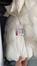 坦博尔羽绒服女短款可拆卸帽时尚大廓形秋冬外套厚530368D馥芮奶白155 实拍图