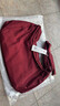锐步防泼水流浪饺子包 户外通勤旅行单肩斜挎包 可调肩带大容量 酒红 实拍图