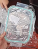 希乐扣Cilock 耐热玻璃饭盒方形便当盒汤碗烤箱冰箱微波炉保鲜盒两只装1000ML 实拍图