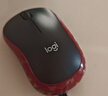 罗技（Logitech）M185鼠标 无线鼠标 办公鼠标 对称鼠标 黑色红边 带无线2.4G接收器 实拍图