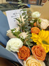 艾斯维娜鲜花速递向日葵混搭花束生日礼物全国同城配送 向日葵香槟韩式花束 实拍图