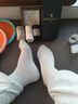 梦特娇袜子男士秋冬季100%纯棉7A抗菌防臭艾草精油袜休闲透气运动中筒袜 实拍图