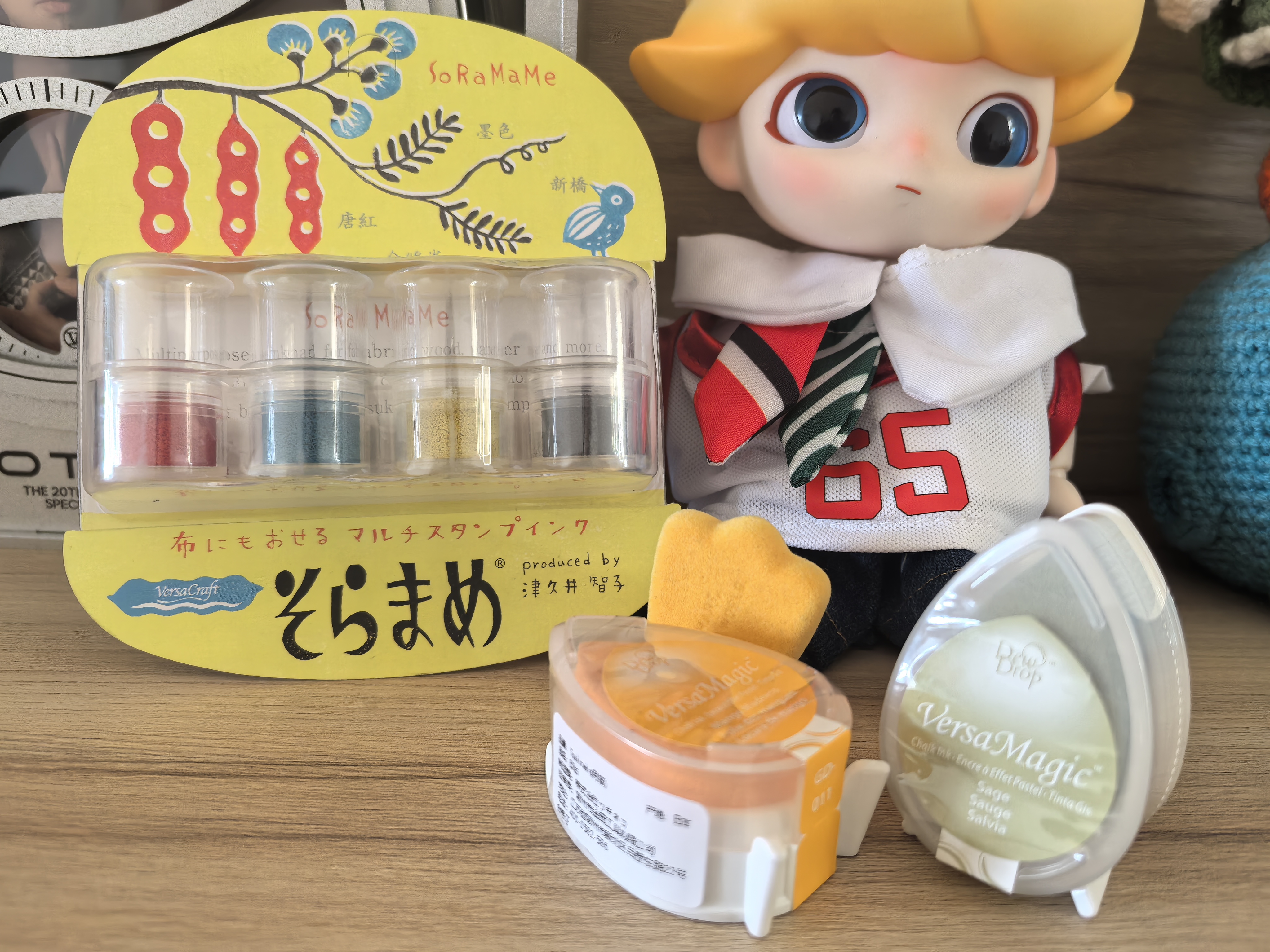 Tsukineko月猫VersaMagic日本进口水性水滴多用印台上色均匀橡皮章手帐印台33*55mm 实拍图