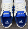 adidas ENTRAP美式校园风运动少年感复古篮球风板鞋男女阿迪达斯 白/蓝   42 实拍图