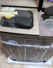 扬子洗衣机半自动大容量家用双桶双缸洗衣机脱水双筒 11公斤玻璃面板-双人款 实拍图