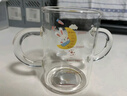 富光玻璃杯家用儿童牛奶杯子带刻度吸管水杯 宝宝冲泡奶粉杯带把手 实拍图