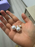 DAISY DREAM赵露思同款双面珍珠耳环女前后两戴轻奢耳钉高级耳饰品S925银针 白色大小珍珠耳环【925银针】 实拍图