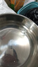 【不锈钢】和面盆厨房烘焙家用火锅盆洗菜打蛋汤锅盆醒面盆料理盆 32cm【热卖款】不锈钢 和面盆 实拍图