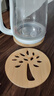 维简实木隔热垫餐桌防烫垫天然竹制碗垫耐高温盘子砂锅垫杯垫子/2片装 实拍图
