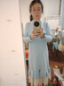 唐狮（TonLion）2024长袖连衣裙长款韩系毛衣裙内搭针织打底裙 婴儿蓝 S  实拍图