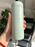米家小米保温杯口袋版 保温保冷 小巧便携随身水杯316L不锈钢自带茶漏 绿色 350ml 实拍图