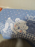 洁丽雅抗菌三层提花透气加大加厚纱布枕巾波点小熊-蓝 78*52cm一对装 实拍图