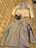 骆驼（CAMEL）三防冲锋衣户外登山服防风防水防污三合一运动外套 AD22263513X，抓绒内胆月光蓝女 XL 实拍图