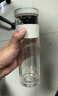 京东京造 玻璃杯 全能茶水分离杯 泡茶杯双层泡茶分离杯子男士月光银330ml 实拍图