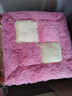 钟爱一生毛绒坐垫屁垫椅子垫办公室座椅垫加厚学生坐垫椅子座垫家用凳子垫 毛绒四拼（白+粉）40*40cm 一片装 实拍图