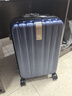 汉客行李箱男拉杆箱女登机箱镇店之宝双层拉链密码箱子旅行箱20英寸蓝 实拍图