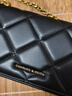 CHARLES&KEITH质感菱格链条小方钱包女包包女包生日礼物圣诞礼物CK6-10680924 Black黑色 XS 实拍图