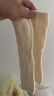 爱宝适宝宝长筒护膝袜秋冬加绒加厚珊瑚绒护腿套婴儿爬行袜2双黄+白T247 实拍图