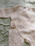 舒贝怡婴儿衣服新生儿连体衣纯棉周岁宝宝爬爬服秋冬满月保暖哈衣蓝59 实拍图