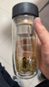 希乐玻璃杯双层玻璃水杯高颜值男士商务办公茶水分离杯便携泡茶杯子 实拍图