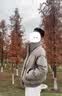 布须曼PU皮立领棉服男冬季2025新款美式短款棉衣外套男高级感棉袄面包服 M90黑色 XL 实拍图