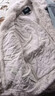 森马（Semir）牛仔外套女拼接仿兔毛翻领宽松潮流港风冬季落肩夹棉夹克复古 牛仔浅黄泥染80331 L 实拍图