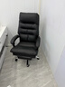顾全老板椅可躺办公椅真皮家用工学椅午休转椅电脑椅子C533黑皮 实拍图