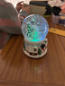 REMIND法夫尔B5水晶球音乐盒玩具自动飘雪花旋转下雪新年礼物送儿童女孩 音乐《圣诞快乐》自喷雪花/旋转 100mm直径 实拍图