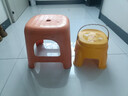 塑料卡通小凳子家用加厚洗脚小板凳儿童垫脚凳换鞋凳矮凳小椅子 鸭鸭儿童凳【1个装】 实拍图