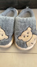 猪爸爸男童棉拖鞋冬2024新款室内儿童毛拖鞋女孩宝宝防滑大童家居40/41 实拍图
