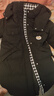 雅鹿长款羽绒服女士2025年新款韩版宽松加厚冬季鸭绒时尚保暖连帽外套 黑色 L （推荐125-150斤） 实拍图