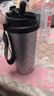 HOOMEY保温杯陶瓷覆盖内胆咖啡杯男女生高颜值吸管水杯2025新款保冷杯子 实拍图