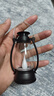 【露营灯】创意复古手提小夜灯网红迷你氛围小马灯桌面摆拍油灯 复古手提小夜灯【黑色2个】 实拍图