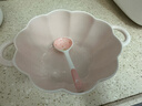草莓陶瓷碗勺家用高颜值米饭碗少女心甜品碗釉下彩餐具套装 【2件套】浅粉草莓大号汤碗+勺 实拍图
