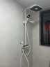九牧（JOMOO） 花洒淋浴套装钢琴键大置物喷枪自动除垢顶喷淋浴器琴雨系列 精铜耐用水路36602【皓月白】 实拍图