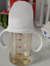 贝亲ppsu奶瓶 新生儿奶瓶 宽口径宝宝水瓶 婴儿喝奶瓶 儿童离乳吸管瓶 240ml 带L奶嘴（6月+）+2L奶嘴 实拍图