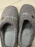 2025新款秋冬季保暖防滑棉拖鞋情侣款家居室内外穿毛茸男女士拖鞋 灰色【爆款加绒加厚】 44-45 【适合43-44脚穿】 实拍图