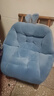 南柯一梦 加绒坐垫地上座椅一体靠垫 办公室椅子垫学生坐垫靠背屁股垫保暖 兔耳朵蓝色【40*40】小号 实拍图