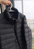 京东京造【air+零压羽绒】轻薄羽绒服男外套冬立领90鸭绒 曜石黑XXL 实拍图
