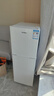 HYUNDAI（韩国现代）小冰箱迷你小型家用冷藏冷冻宿舍出租房办公室双开门二门电冰箱节能省电 118L白【行业热卖+店铺热卖】 实拍图