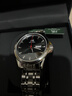上海手表男款全自动机械名表礼物【品牌正品】国产双历夜光功能表S986 【免费刻字-送皮表带】稳重黑色 实拍图