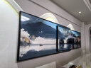 唤墙 客厅装饰画现代简约沙发背景墙壁画新中式大气靠金山水叠加挂画 湖光山色 240x65cm(适合3.5米沙发)晶瓷 实拍图