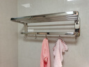 九牧（JOMOO）不锈钢亮银色毛巾架卫生间置物架浴室洗手间浴巾架厕所手纸盒 【严选7件套】9394037 预售 实拍图