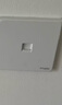 施耐德电气 单联六类电脑插座 86型网络网线信息插座面板 皓呈系列 奶油白色 实拍图