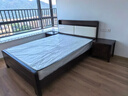 云歆实木床 紫金檀木软包实木床1.8x2米双人床1.5米主卧高箱储物大床 实木床+2柜+20cm乳胶弹簧床垫 1800mm*2000mm框架款 实拍图