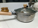神田日本雪平锅不锈钢小奶锅热奶锅煮面泡面锅宝宝婴儿辅食锅进口汤锅 雪平锅（含玻璃盖） 20cm 实拍图