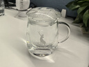 物生物（RELEA）茶杯女士茶水分离杯玻璃杯办公男士泡茶杯子耐高温花茶杯生日礼物 实拍图